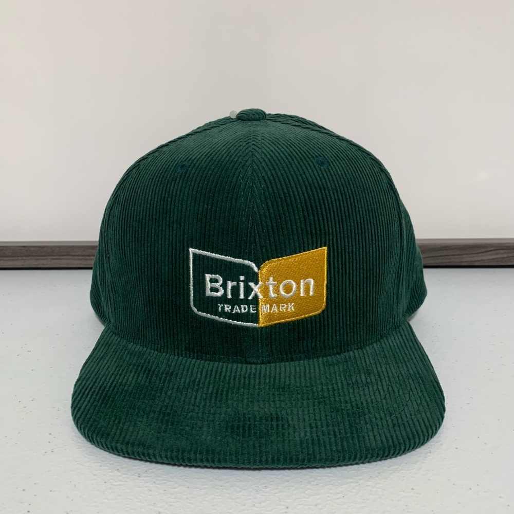 Brixton Chapter Medium Profile Snapback Corduroy Hat/Cap-NWT